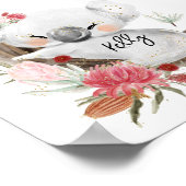 Poster Cute Baby Koala Gold Speckle Nom personnalisé (Coin)