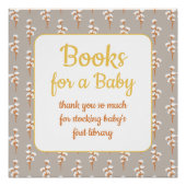 Poster Cute Baby Shower Books for Baby  (Devant)
