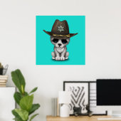Poster Cute Baby Wolf Sheriff (Bureau à domicile)