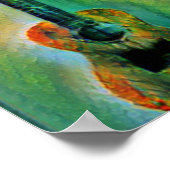 Poster Cute Bass Guitare (Coin)