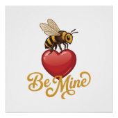 Poster Cute Be Mine Honeycomb  (Devant)