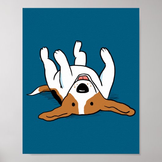 Poster Cute Beagle Cartoon Dog  (Devant)