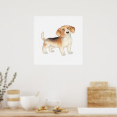 Poster Cute Beagle Dog (Cuisine)