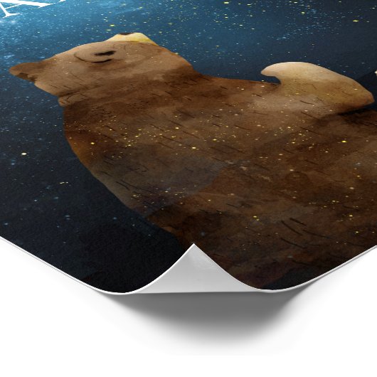 Poster Cute Bear Twinkle Little Star Table Cadeau (Coin)