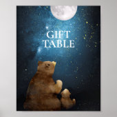 Poster Cute Bear Twinkle Little Star Table Cadeau (Devant)