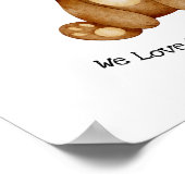 Poster Cute Bear We Love You Beary Much Quote (Coin)