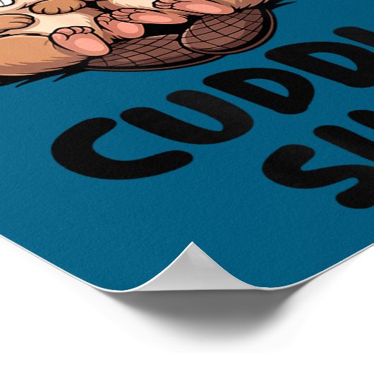 Poster Cute Beaver This Is Our Cuddle  (Coin)