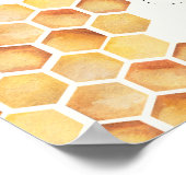 Poster Cute Bee and Sunflower Baby shower (Coin)