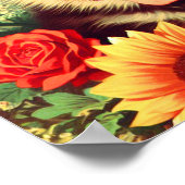 Poster Cute berger allemand Peinture de chiot (Coin)