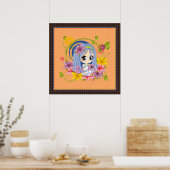 Poster Cute Big Eyed Chibi Dragon Fée (Cuisine)