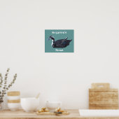 Poster Cute Black Duck Kids Room Personalized    (Cuisine)