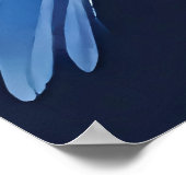 Poster Cute blue bird illustration (Coin)