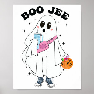 Poster Cute Boo Ghost Funny Costume d'Halloween Boo Jee G