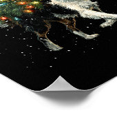 Poster Cute Border Collie Dog In A Christmas Tree For Men (Coin)