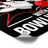 Poster Cute Bowling Femmes Hommes Grandpa Bowler Team Bow (Coin)