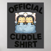 Poster Cute Bumble Bee Couple Cuddle  (Devant)