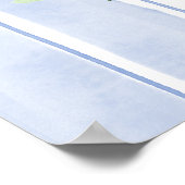 Poster Cute Bunny Boy Clothesline Baby Shower Welcome (Coin)