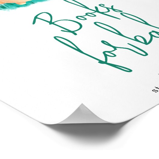 Poster Cute Bunny Livres pour bébé (Coin)