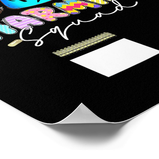 Poster Cute Bunny Pharmacy Squad Joyeux Pâques (Coin)