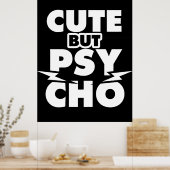 Poster Cute But Psycho (Cuisine)