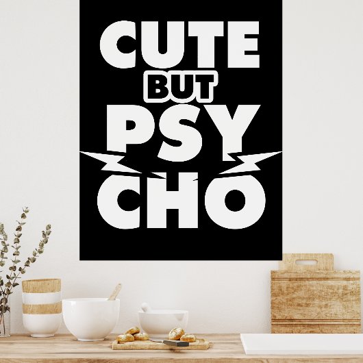 Poster Cute But Psycho (Cuisine)