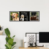Poster Cute café-boisson Labrador personnalisé (Bureau à domicile)