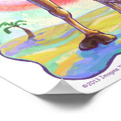 Poster Cute Camel Centre de Fête Personnalisé (Coin)