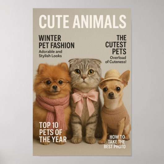 Poster cute cat (Devant)