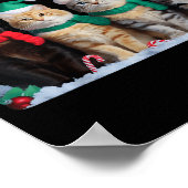 Poster Cute Cat Reindeer Light Christmas Cat Funny Santa  (Coin)