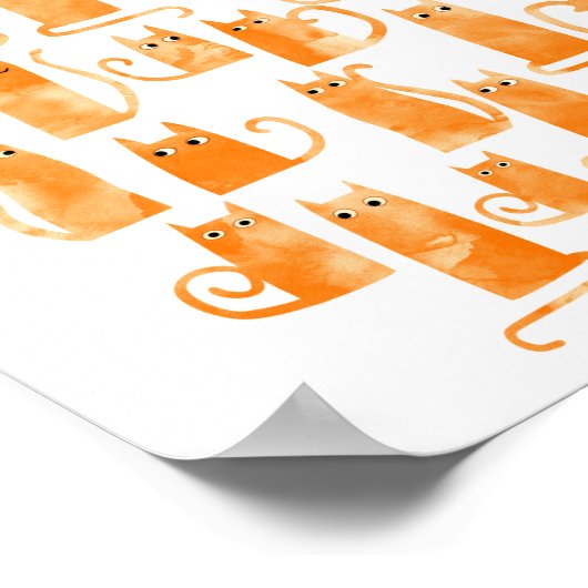 Poster Cute chat (Coin)