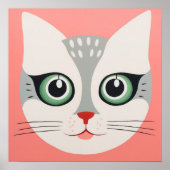 Poster Cute chat (Devant)