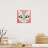 Poster Cute chat (Cuisine)