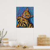 Poster Cute Chat 684 Multicolor Kitten (Cuisine)