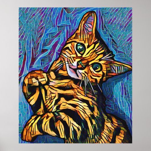 Poster Cute Chat 684 Multicolor Kitten (Devant)
