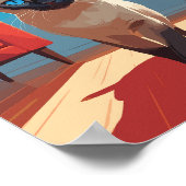 Poster Cute chat siamese (Coin)