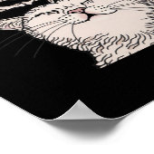 Poster Cute Chat Squelette Halloween Femme Animaux de com (Coin)