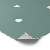 Poster Cute chaton café tasse photo fleur vert moderne (Coin)