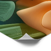 Poster Cute Chats et Fleurs Design (Coin)