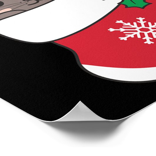 Poster Cute Chats Siamais En Bas De Noël Pour Chris (Coin)