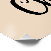 Poster Cute Cheetah Lover Faune Art avec accents de coeur (Coin)