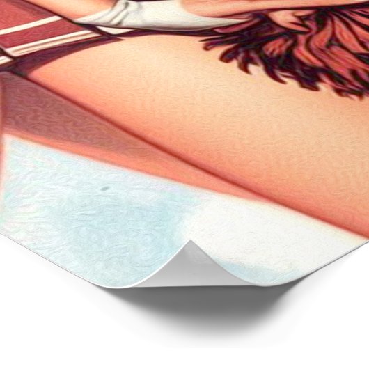 Poster Cute Chevrons Vintages (Coin)