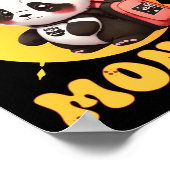 Poster Cute Chibi Kawaii Panda Name School Year On Back B (Coin)