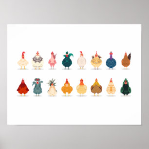 Poster Cute Chicken