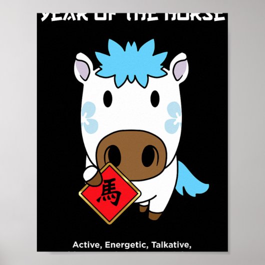 Poster Cute Chinese Zodiac Lunar New Year Tees Year Of Th (Devant)