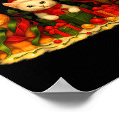 Poster Cute Christmas Cat Xmas Lights Santa Reindeer Cat (Coin)