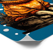 Poster Cute Christmas Chihuahua Sledding In Snow Funny Wi (Coin)