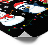 Poster Cute Christmas Dabbing Santa Elf Reindeer Boys Gir (Coin)