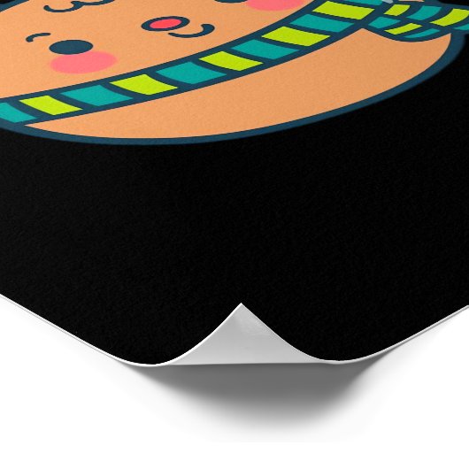 Poster Cute Christmas Deer Festive Classic Design (Coin)