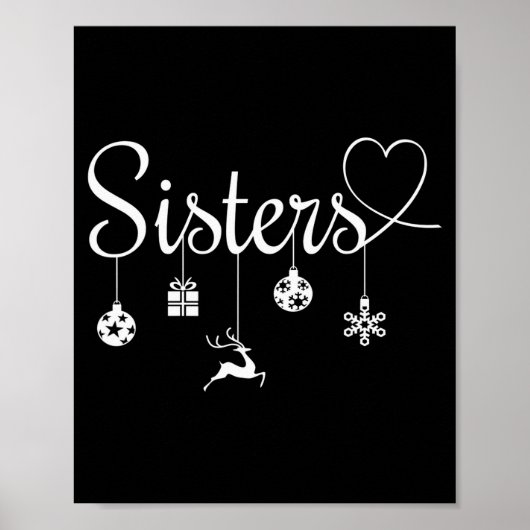 Poster Cute Christmas Sisters (Devant)