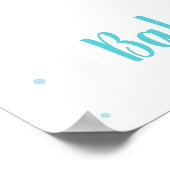 Poster Cute Cloud Stars Blue Baby Sprinkl Bienvenue (Coin)